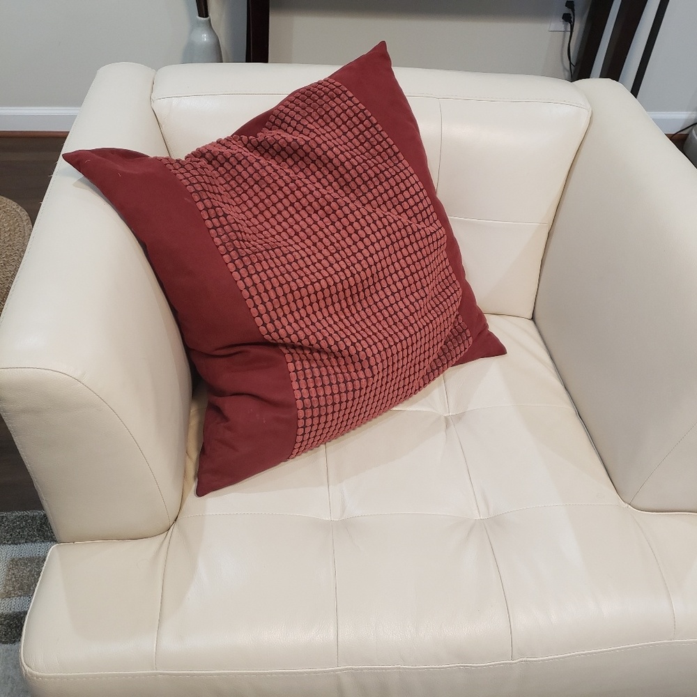 Burnt Red Decorative Throw Pillow